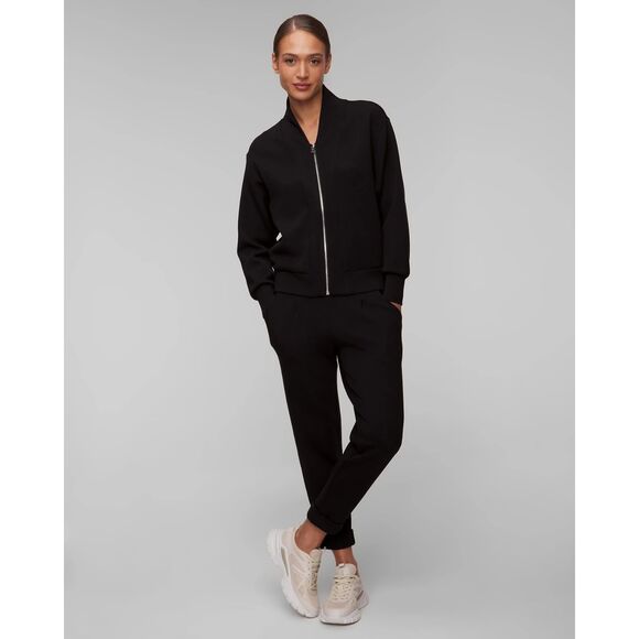 Varley Double Soft Pelham Zip Through Sweatshirt Jacket - Black S - Picture 1 of 12